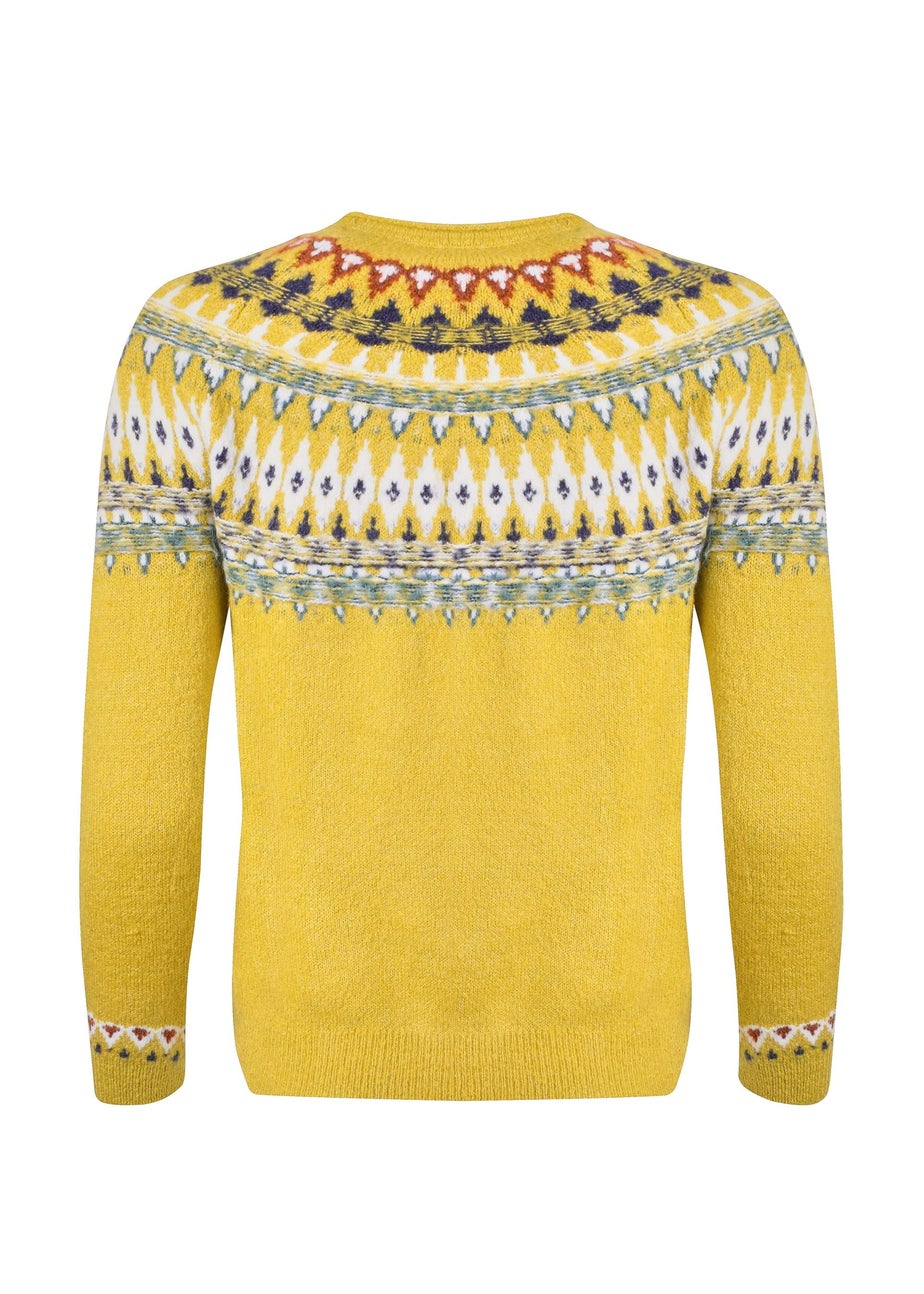 Weird Fish Antique Moss Lowell Fair Isle Jumper