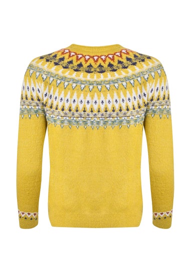 Weird Fish Antique Moss Lowell Fair Isle Jumper