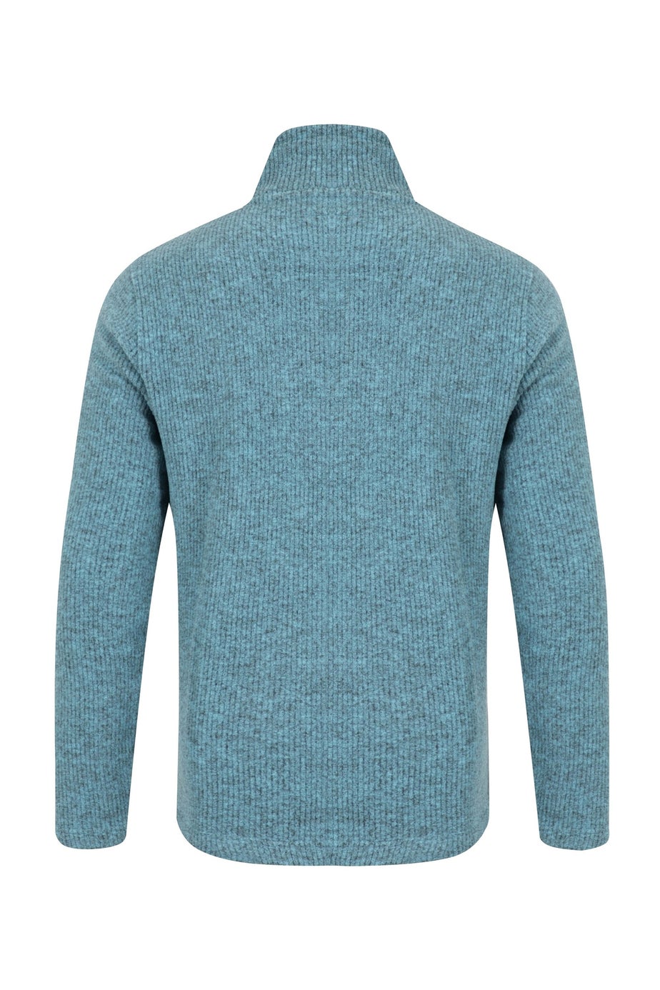 Weird Fish Smoked Blue Newport 1/4 Zip Ribbed Fleece