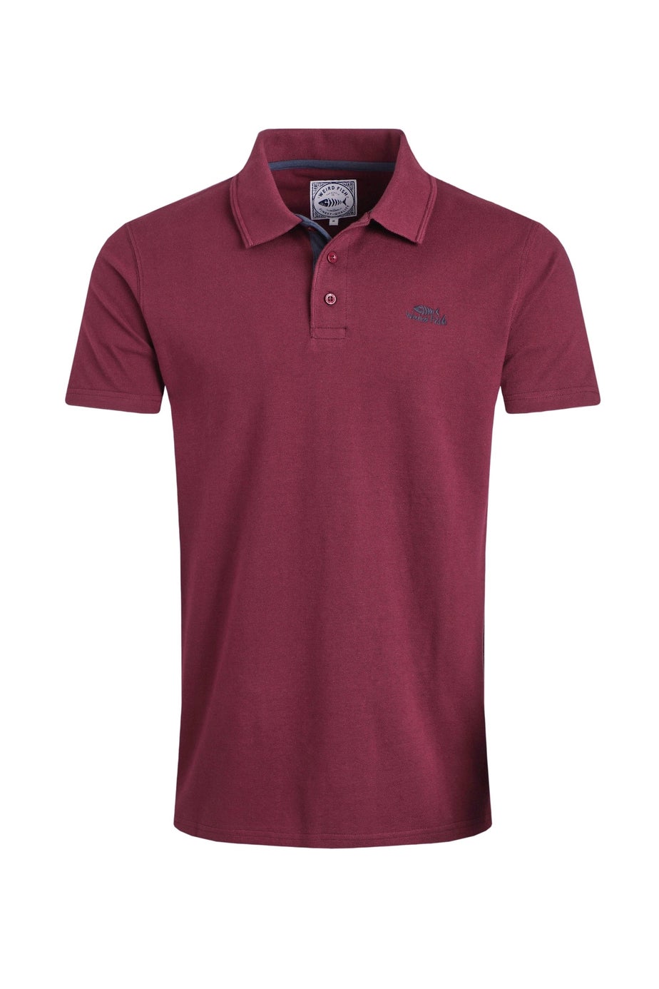 Weird Fish Tawny Port Miles Pique Polo Shirt