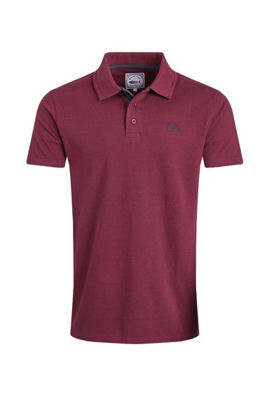 Weird Fish Tawny Port Miles Pique Polo Shirt
