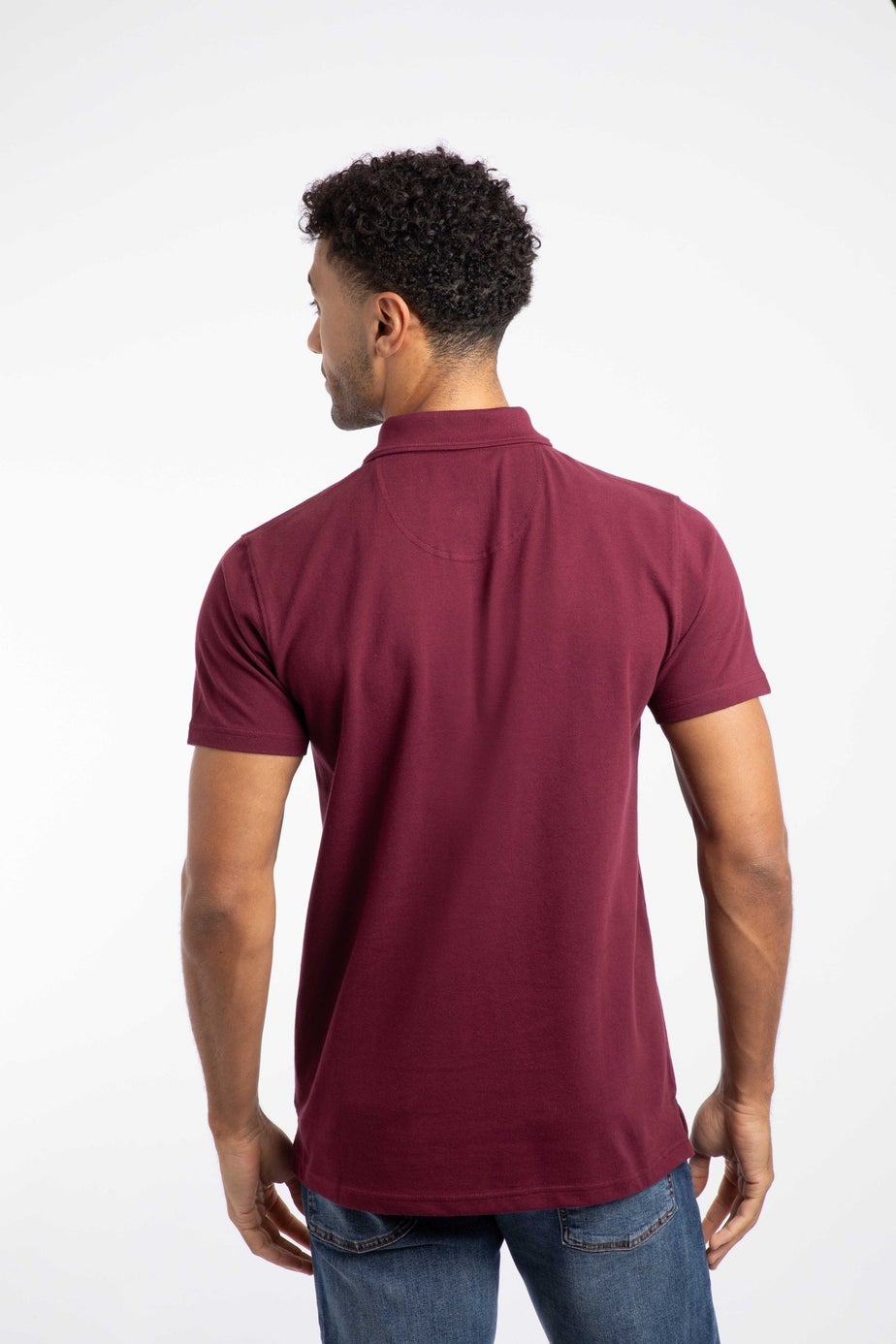 Weird Fish Tawny Port Miles Pique Polo Shirt