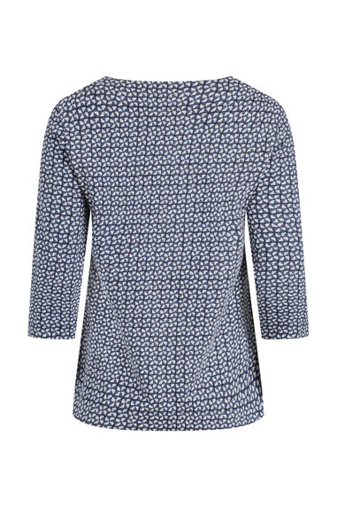 Weird Fish Navy Pinto Printed Jersey T-Shirt