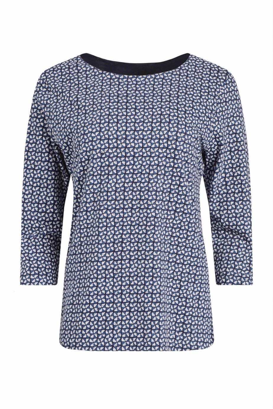 Weird Fish Navy Pinto Printed Jersey T-Shirt