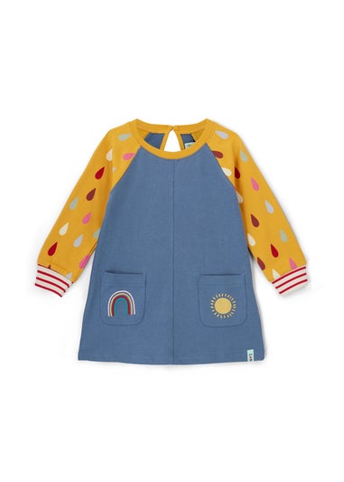 Lilly & Sid Organic Cotton Multi Fabric Mix Weathers Dress (0-5 Years)