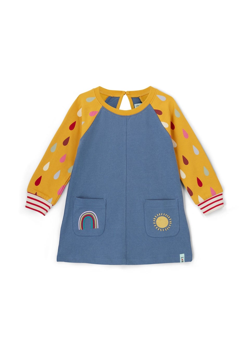 Lilly & Sid Organic Cotton Multi Fabric Mix Weathers Dress (0-5 Years)