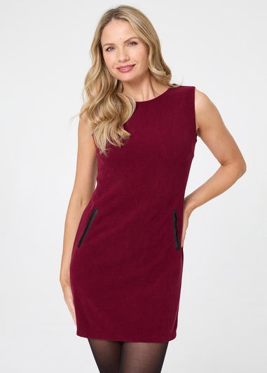 Izabel London Red Sleeveless Relaxed Short Shift Dress