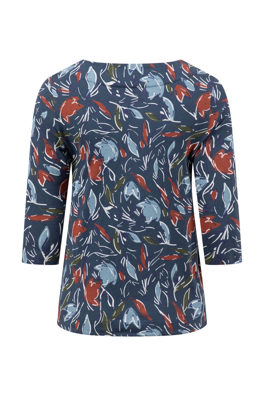 Weird Fish Navy Blue Pinto Printed Jersey T-Shirt