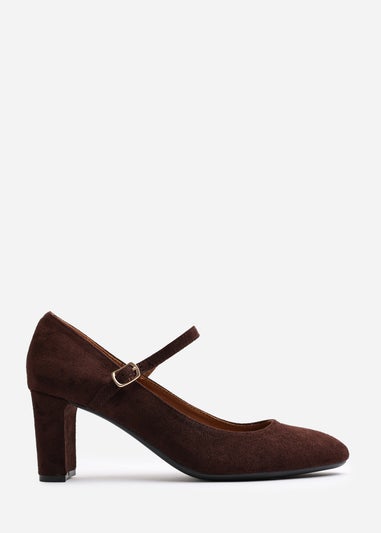 Where's That From Nolan Brown Suede Block Heel