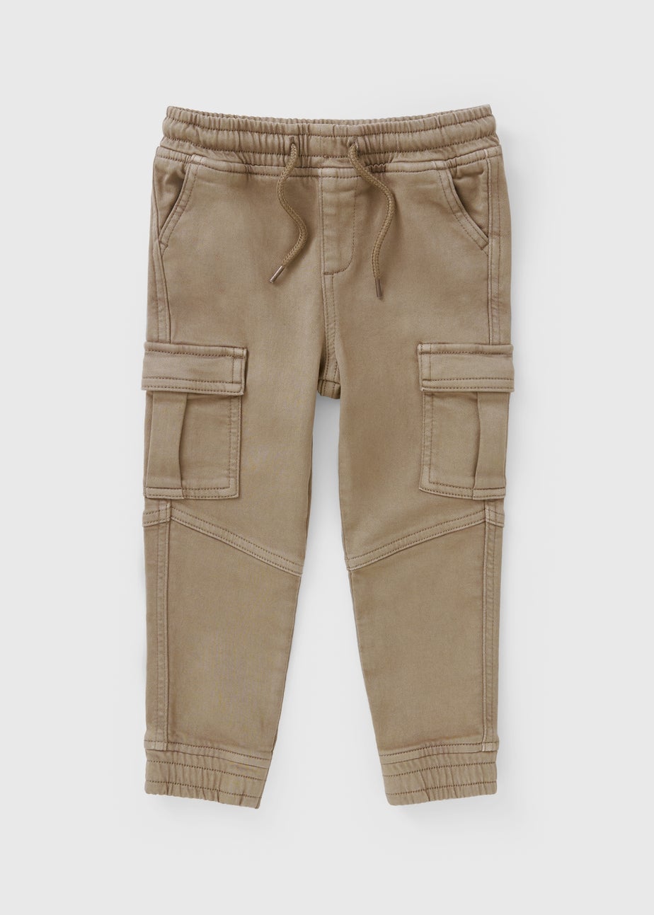 Boys Khaki Cargo Trousers (1-7yrs)