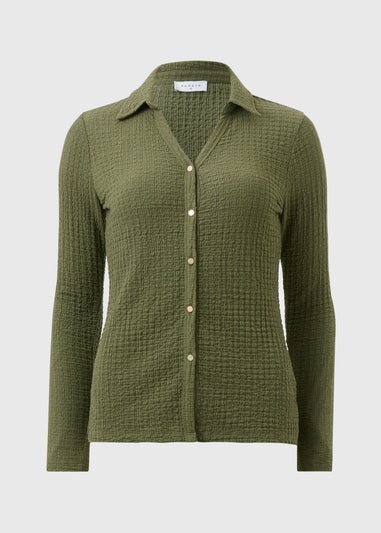 Khaki Textured Shirt