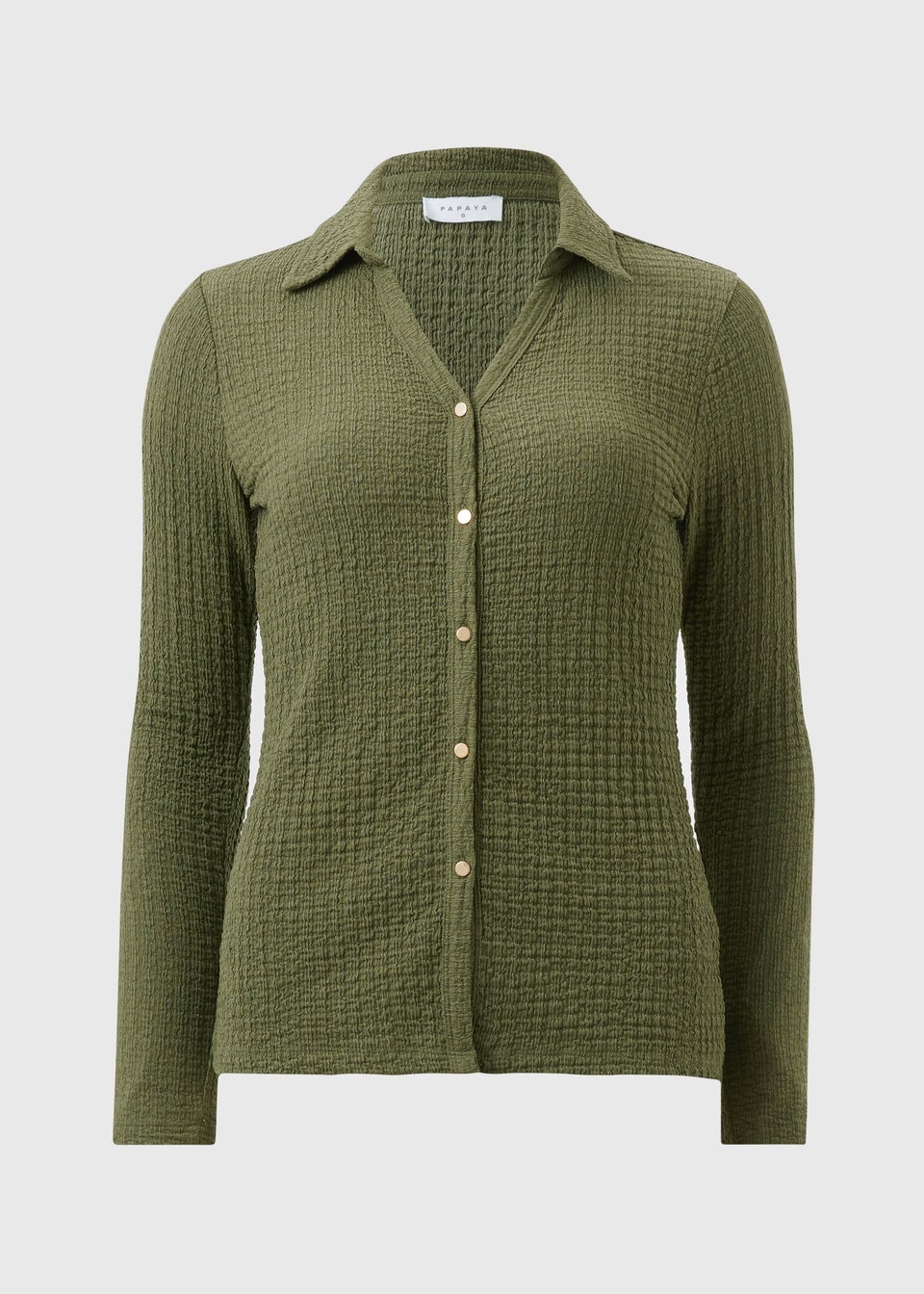 Khaki Textured Shirt