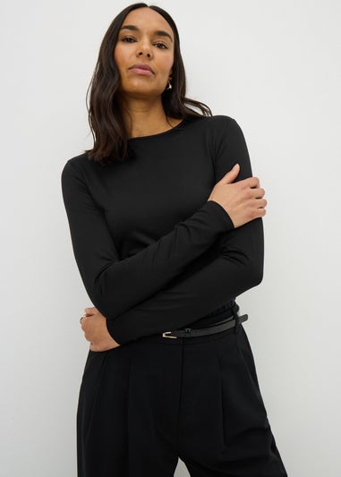 Black Soft Long Sleeve T-Shirt