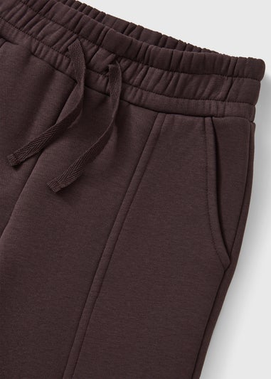Girls Brown Wide Leg Jogging Bottoms (7-15yrs)
