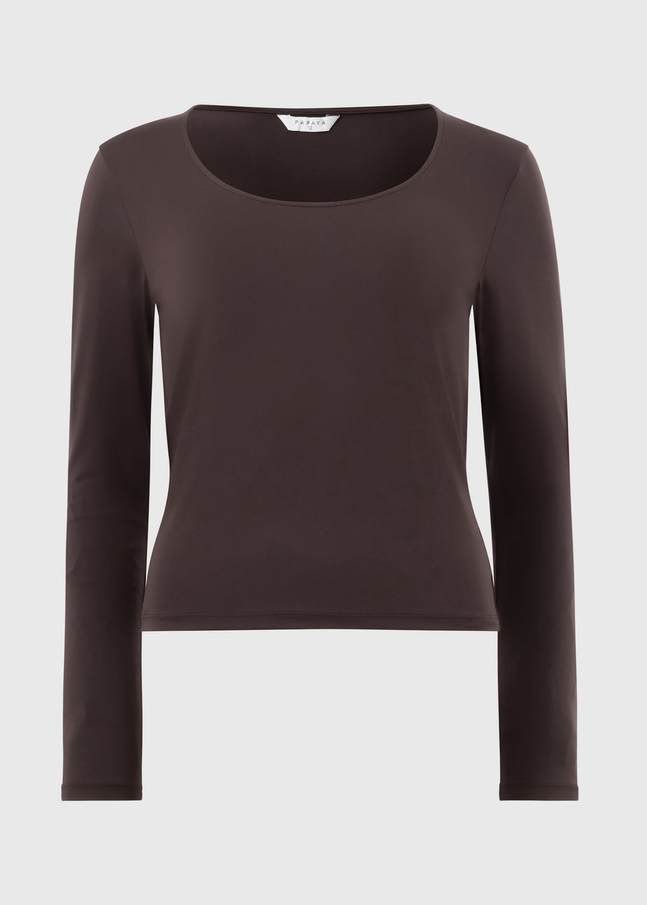 Chocolate Soft Scoop Long Sleeve T-Shirt