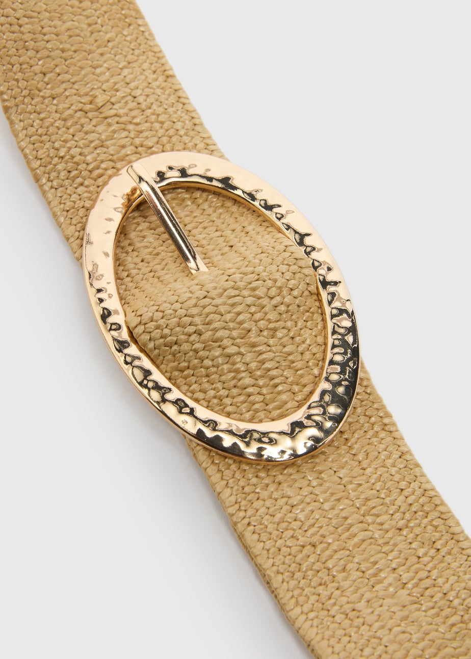 Natural Raffia Belt