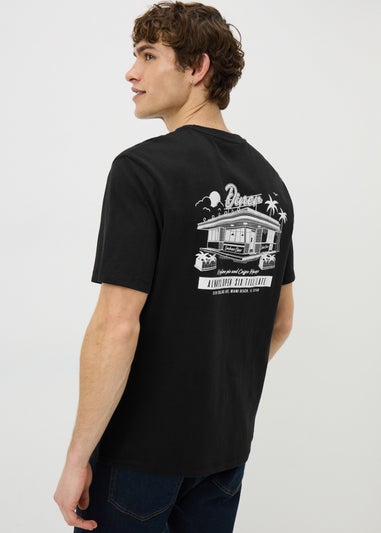 Black Miami Back Graphic T-Shirt