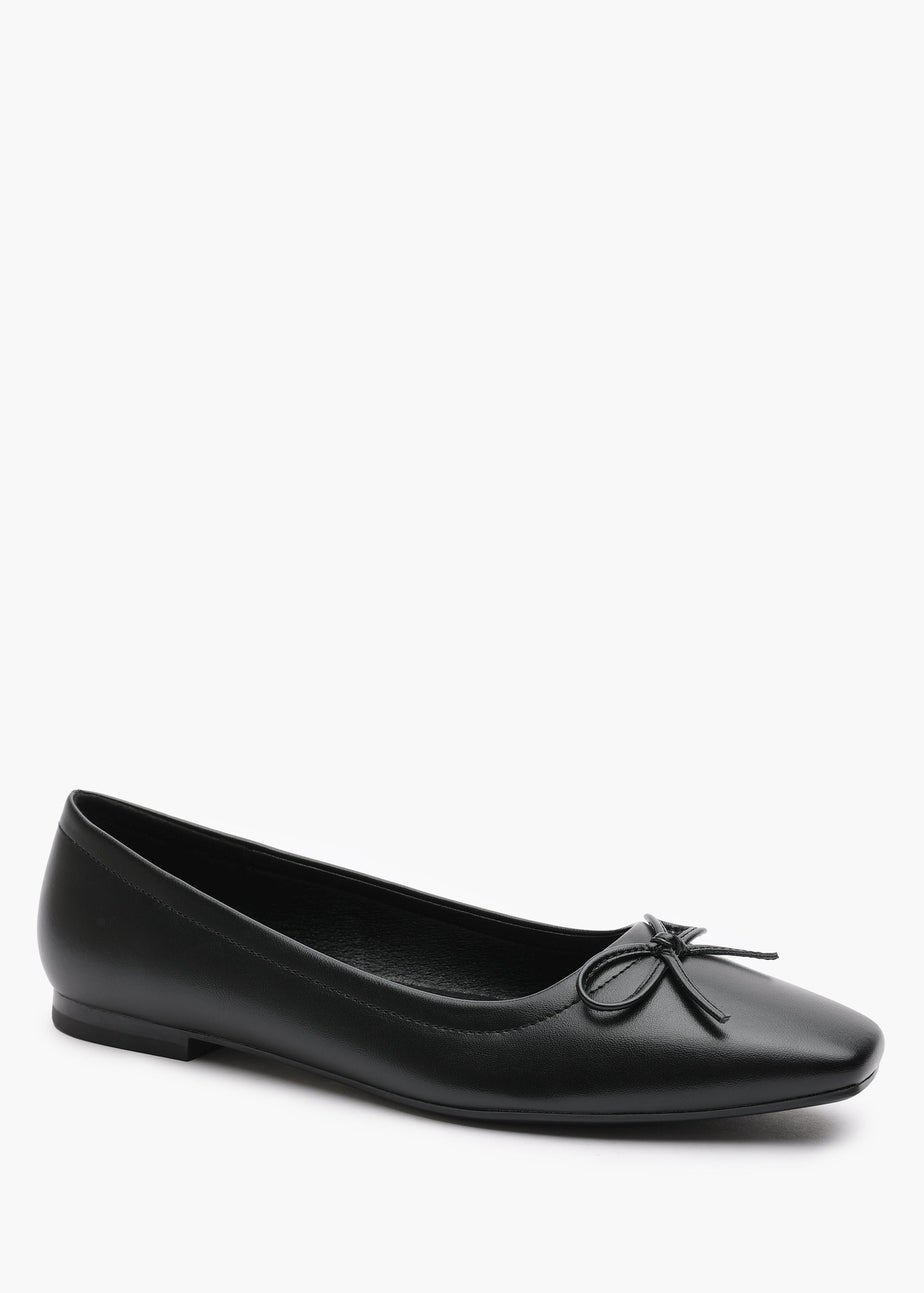 Where's That From Lauren Black PU Flat Pumps