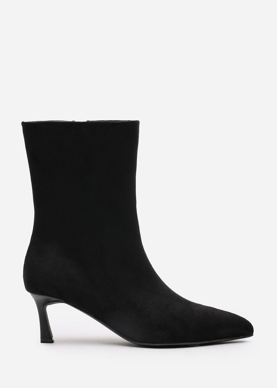 Where's That From Nyla Black PU Ankle Heeled Boots