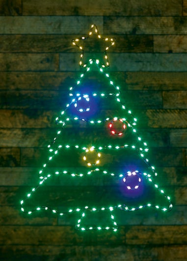 Premier DecorationsTwinkling Flexibrights Christmas Tree Wall Motif