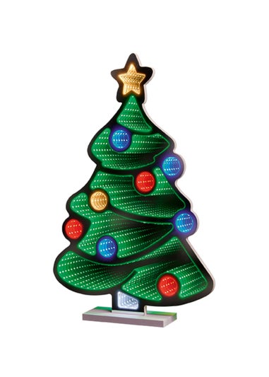 Premier Decorations Christmas Tree Standing Infinity Mirror