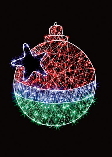 Premier Decorations MicroBright Bauble & Star Motif