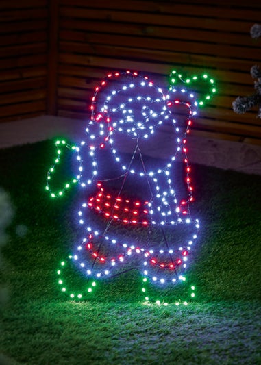 Premier Decorations Flexibrights Santa Wall Motif