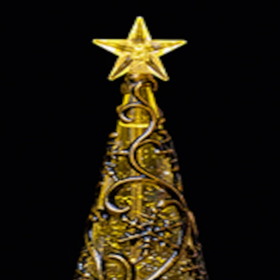 Premier Decorations White Battery Operated Lit Bronze Tree with Star