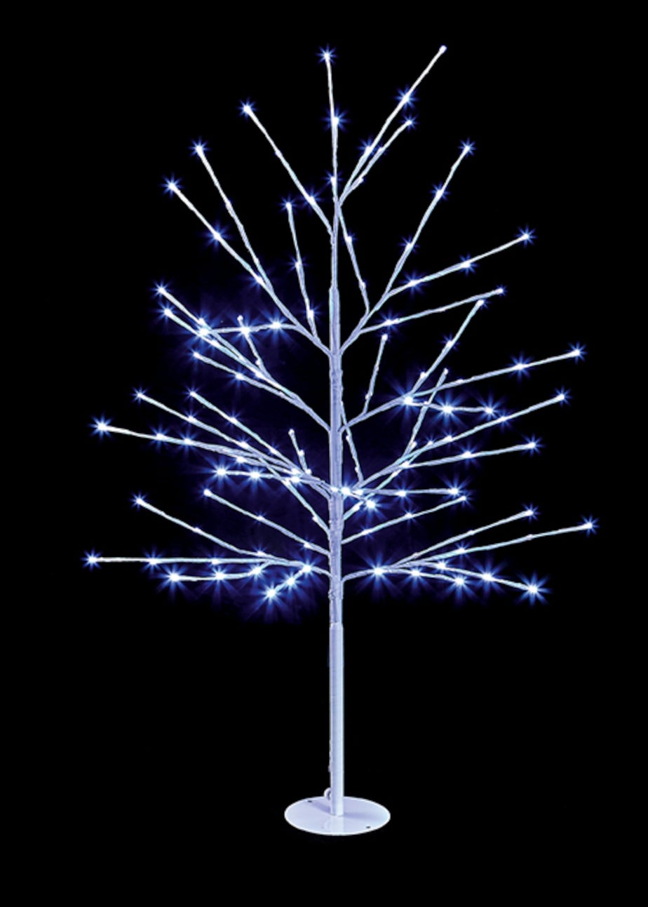 Premier Decorations Lit White Tree with 204 White LEDs