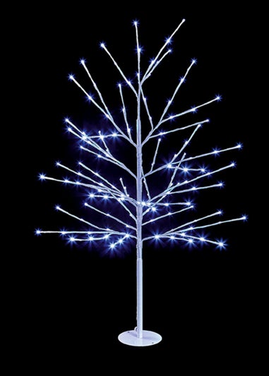 Premier Decorations Lit White Tree with 204 White LEDs