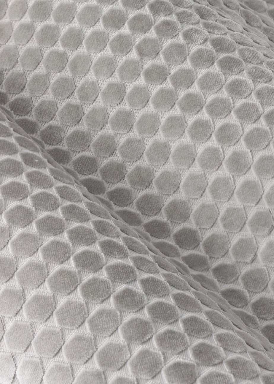 Paoletti Neptune Velvet Room Darkening Eyelet Curtain Pair Silver