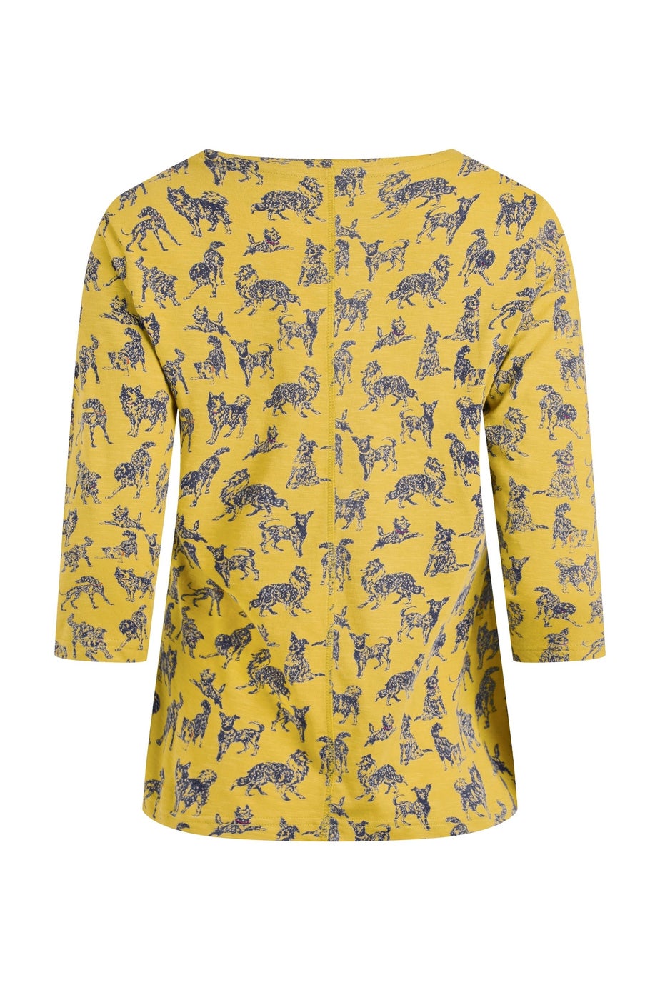 Weird Fish Tarragon Laveda 3/4 Sleeve Printed V Neck T-Shirt