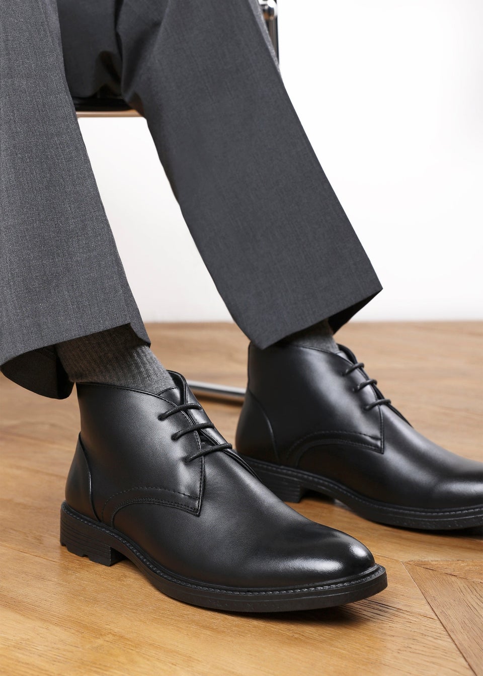 Where's That From Blake Black Lace Up Ankle Boots