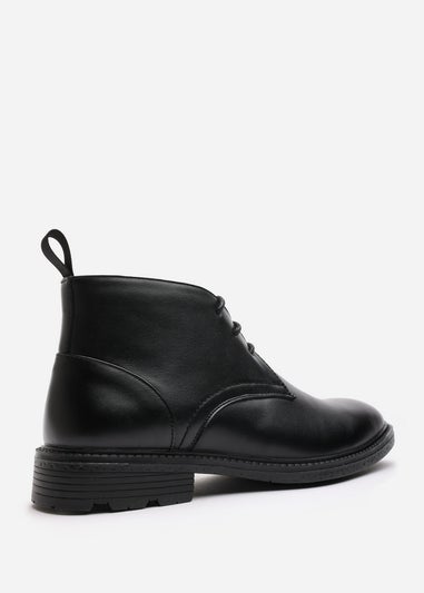 Where's That From Blake Black Lace Up Ankle Boots