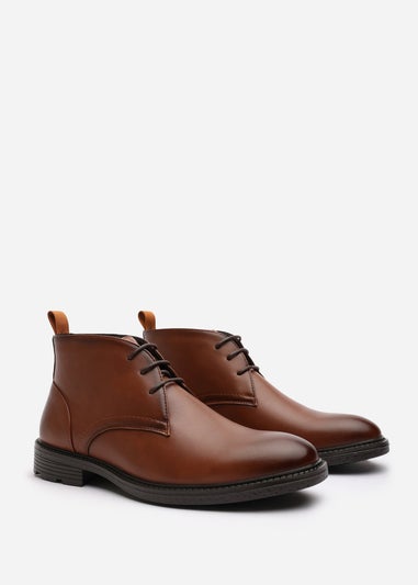 Where's That From Blake Tan Lace Up Ankle Boots