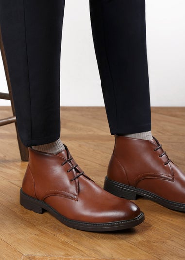 Where's That From Blake Tan Lace Up Ankle Boots