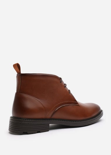 Where's That From Blake Tan Lace Up Ankle Boots