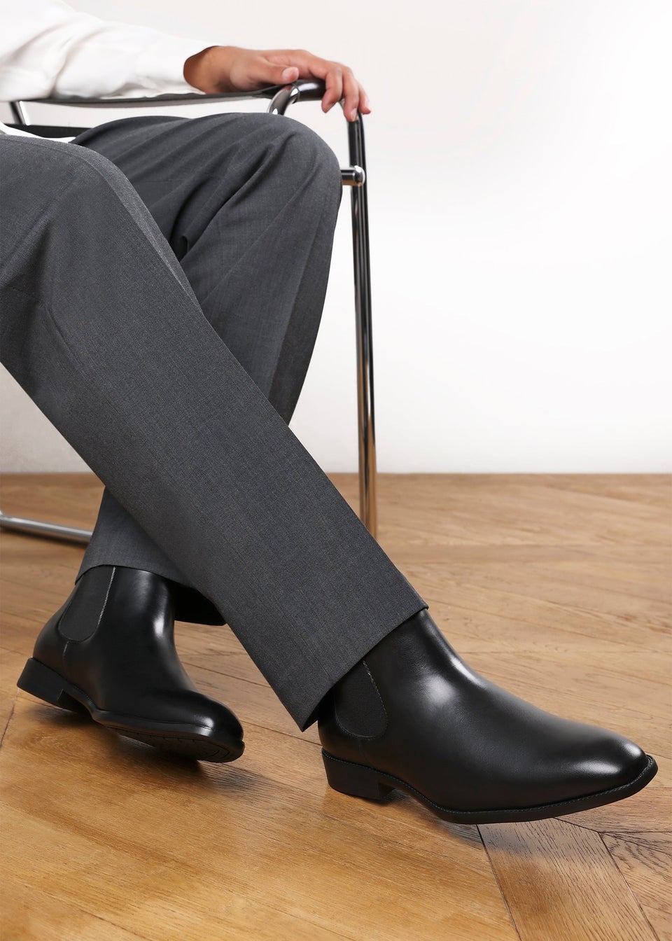 Where's That From Mason Black Mens Chelsea Ankle Boots