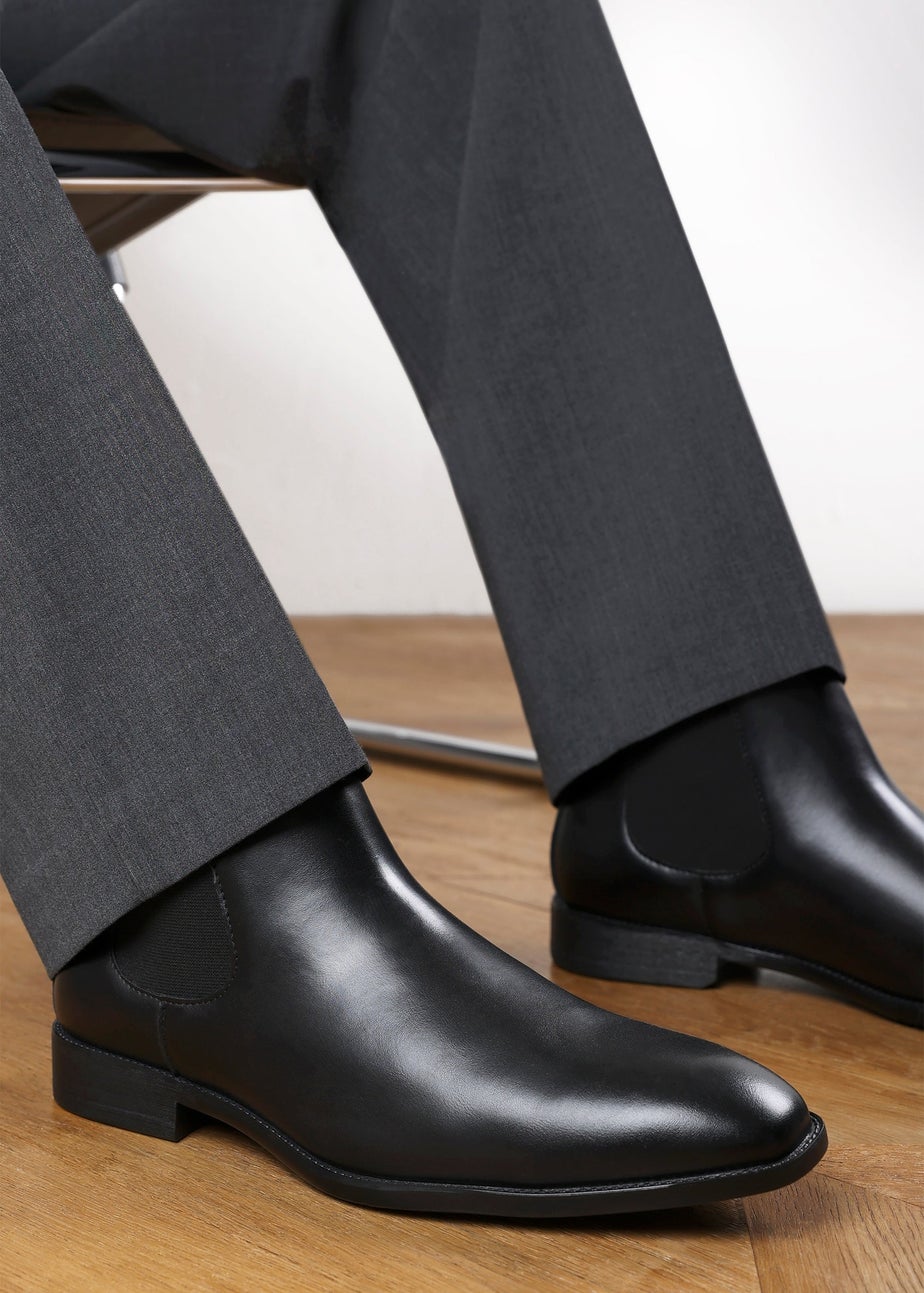Where's That From Mason Black Mens Chelsea Ankle Boots
