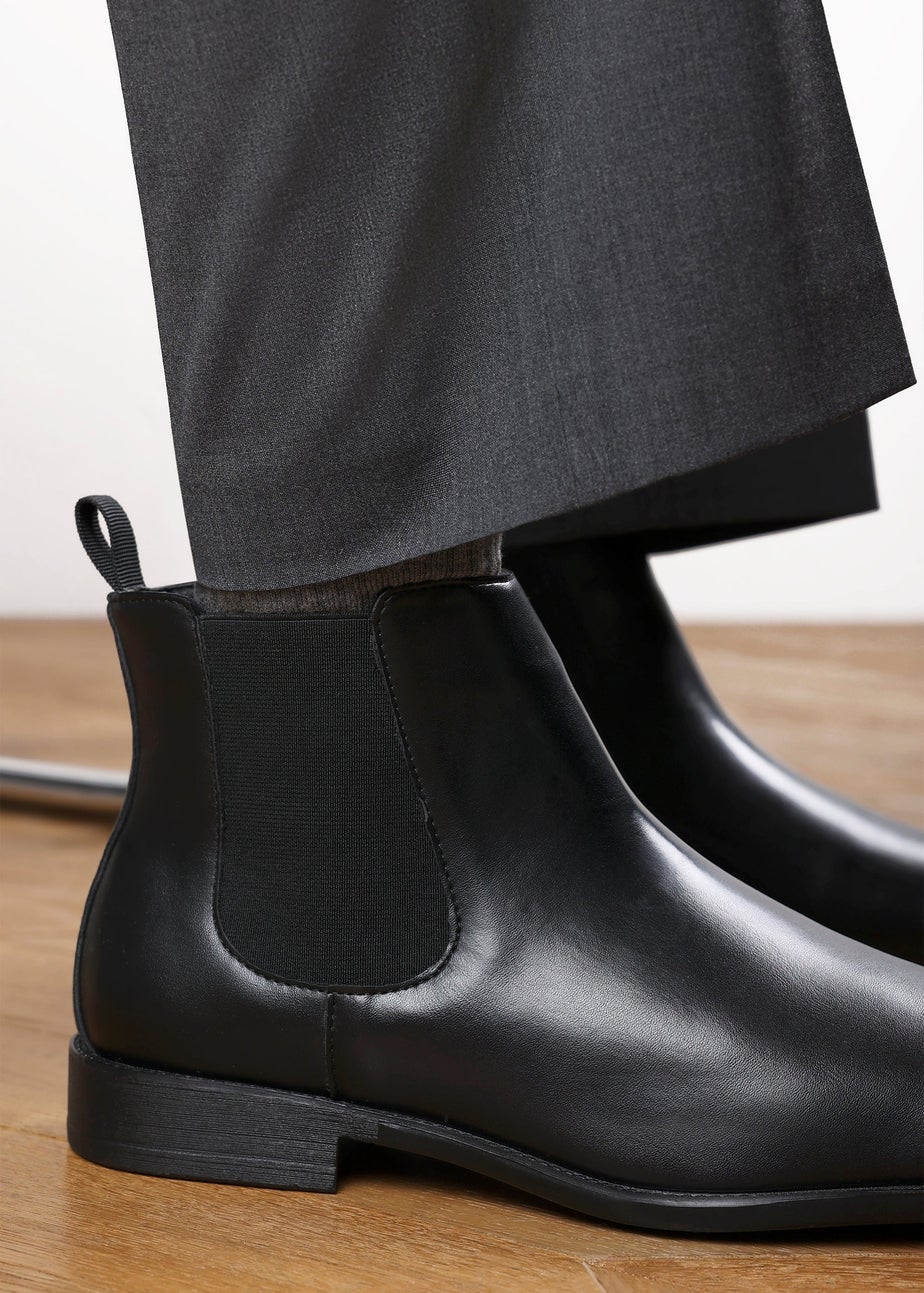 Where's That From Mason Black Mens Chelsea Ankle Boots