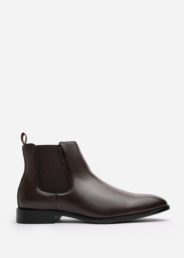 Where's That From Mason Dark Brown Mens Chelsea Ankle Boots