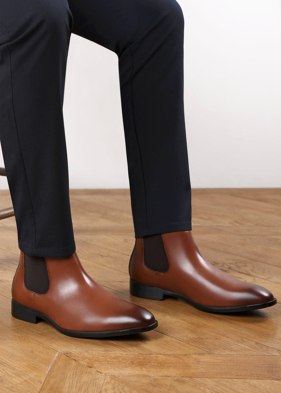 Where's That From Mason Tan Mens Chelsea Ankle Boots