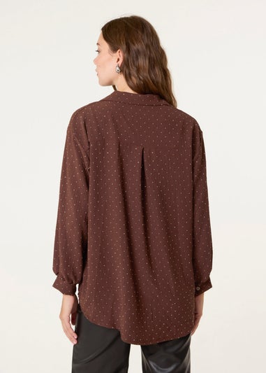 Blue Vanilla Brown Diamante Shirt