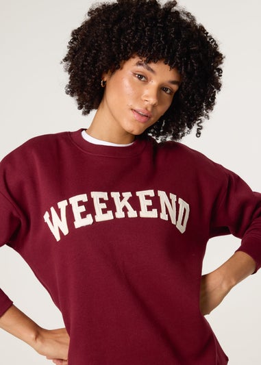 Blue Vanilla Burgundy Weekend Sweatshirt