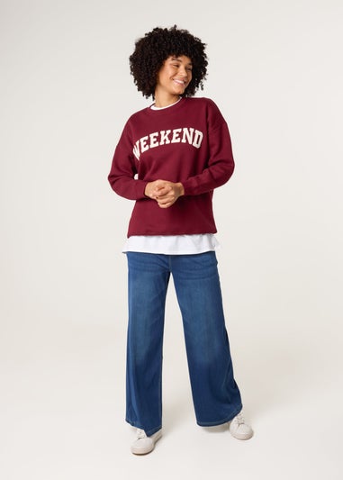 Blue Vanilla Burgundy Weekend Sweatshirt