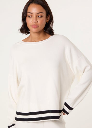 Blue Vanilla Ivory Contrast Colour Co-ord -Set