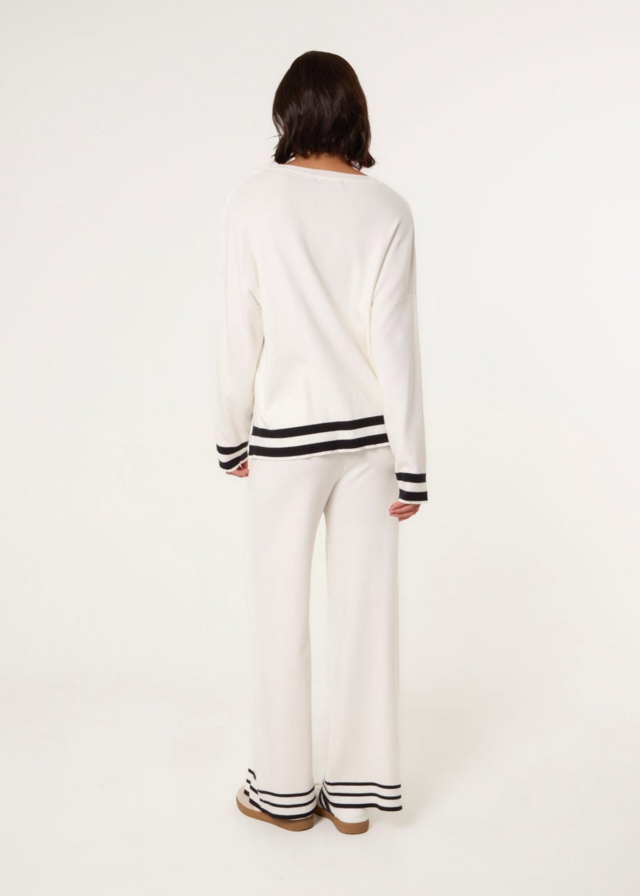 Blue Vanilla Ivory Contrast Colour Co-ord -Set