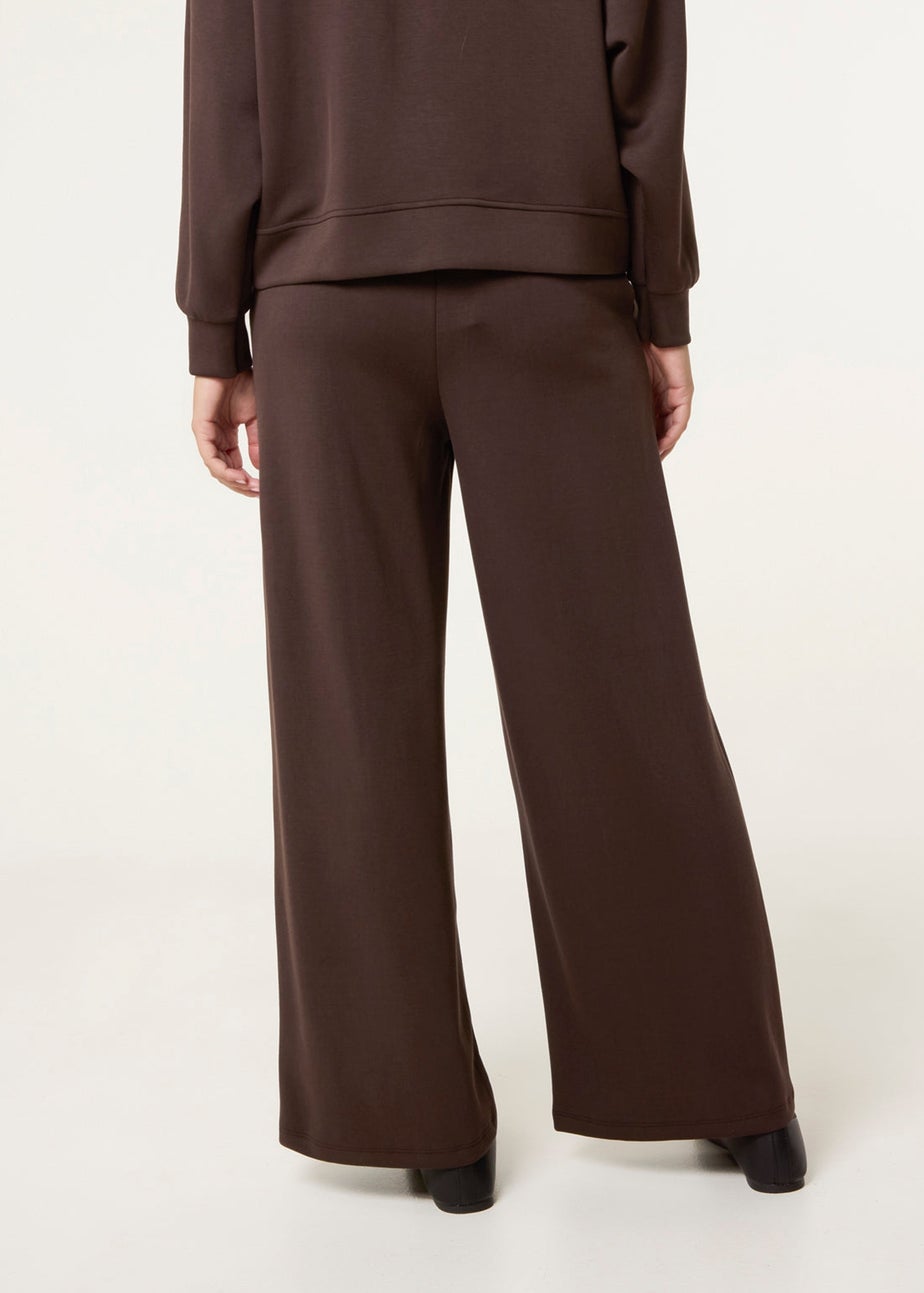 Blue Vanilla Brown Wide Leg Joggers