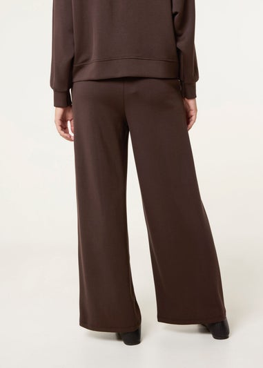 Blue Vanilla Brown Wide Leg Joggers