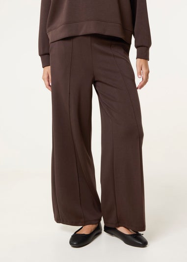 Blue Vanilla Brown Wide Leg Joggers